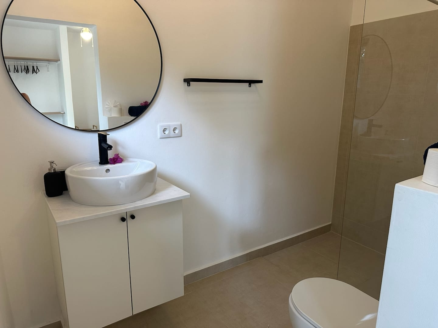 Badkamer van vakantiehuis Bandabou